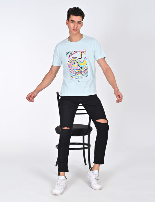 Flawlessy Printed Half Sleeve Tshirt