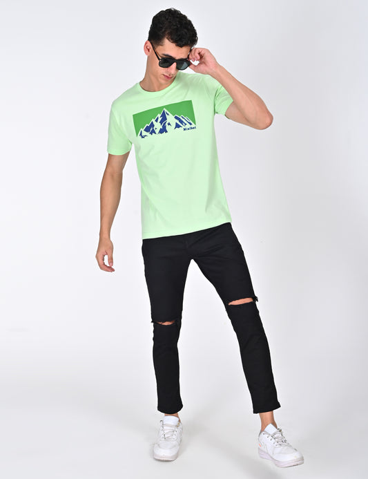 Mountain Printed Half Sleeve TShirt