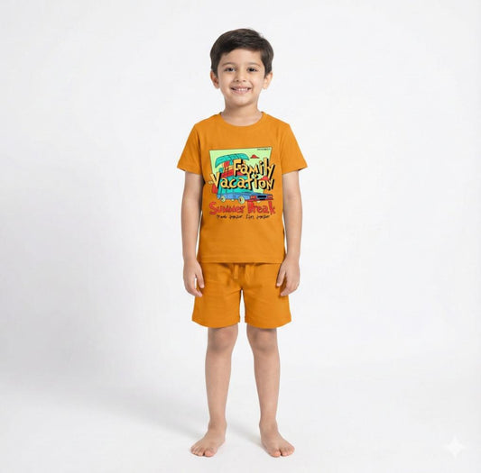 Co Ord Set Mustard with Vacation