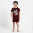 Co Ord Set Maroon with Cant Stop Me