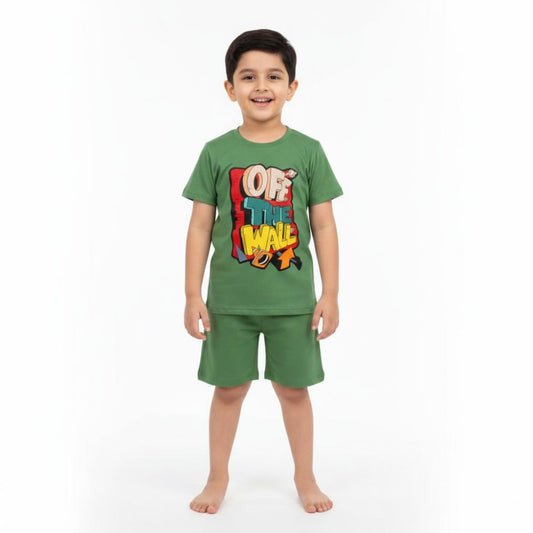 Co Ord Set Green with Off the Wall