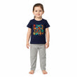 Girls Pant set Navy with Magic