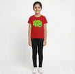 Girls Pant set Red with Keep Moving