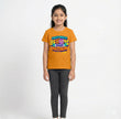 Girls Pant set Mustard with Blooms